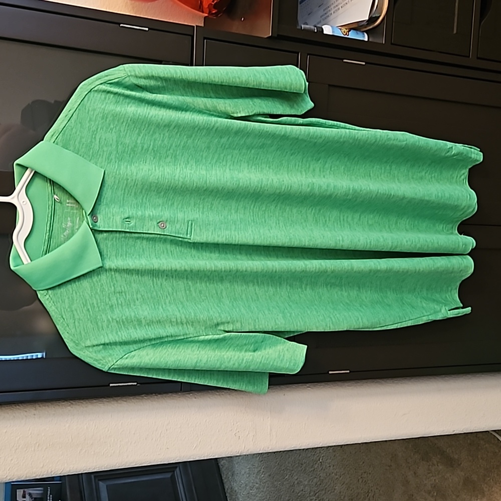 Never worn bright green polo